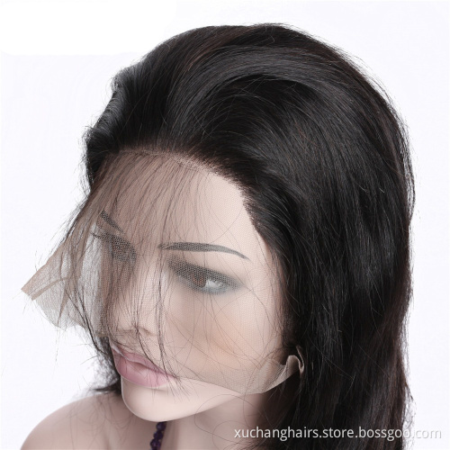 Wholesale European Human Hair Frontal Wigs,Virgin Hair Transparent Lace Front Wigs For Black Women